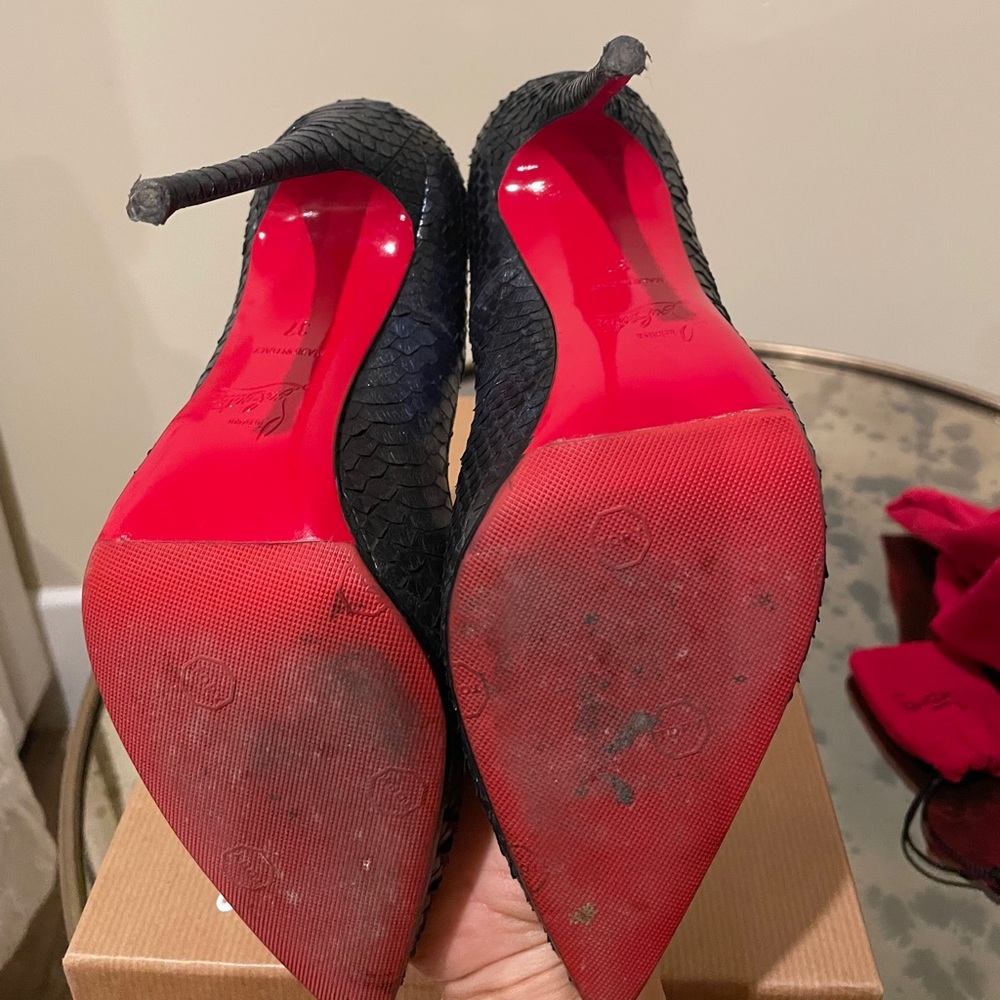Christian Louboutin So Kate 120 Watersnake Pump - Picture 9 of 9